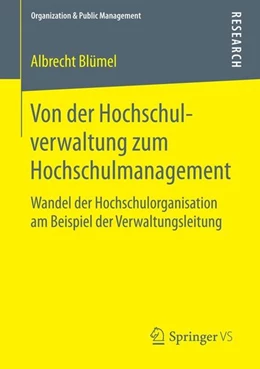 Abbildung von Blümel | Von der Hochschulverwaltung zum Hochschulmanagement | 1. Auflage | 2015 | beck-shop.de