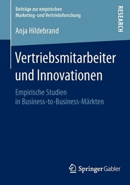 Abbildung von Hildebrand | Vertriebsmitarbeiter und Innovationen | 1. Auflage | 2015 | beck-shop.de