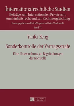 Abbildung von Zeng | Sonderkontrolle der Vertragsstrafe | 1. Auflage | 2015 | 71 | beck-shop.de