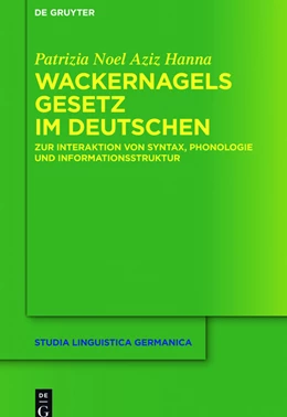 Abbildung von Noel Aziz Hanna | Wackernagels Gesetz im Deutschen | 1. Auflage | 2015 | beck-shop.de