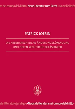 Abbildung von Patrick | Die arbeitsrechtliche Änderungskündigung und deren rechtliche Zulässigkeit | 1. Auflage | 2006 | beck-shop.de