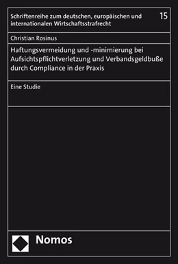 Abbildung von Rosinus | Haftungsvermeidung und -minimierung bei Aufsichtspflichtverletzung und Verbandsgeldbuße durch Compliance in der Praxis | 1. Auflage | 2015 | 27 | beck-shop.de