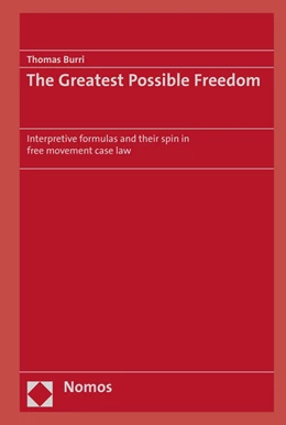 Abbildung von Burri | The Greatest Possible Freedom | 1. Auflage | 2015 | beck-shop.de
