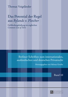 Abbildung von Voigtländer | Das Potential der Regel aus «Rylands v. Fletcher» | 1. Auflage | 2015 | 10 | beck-shop.de