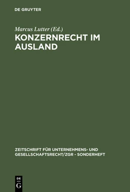 Abbildung von Lutter | Konzernrecht im Ausland | 1. Auflage | 1993 | 11 | beck-shop.de