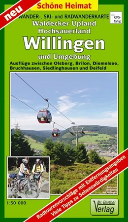 Abbildung von Wander-, Ski- und Radwanderkarte Waldecker Upland, Hochsauerland, Willingen und Umgebung 1:30 000 | 2. Auflage | 2016 | beck-shop.de