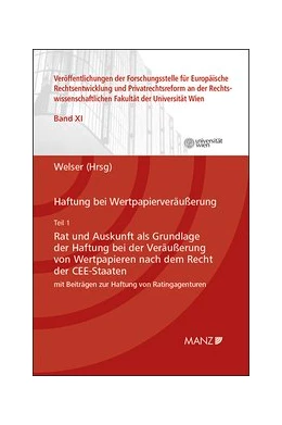 Abbildung von Welser | Haftung bei Wertpapierveräußerung Teil 1 | 1. Auflage | 2016 | 11 | beck-shop.de