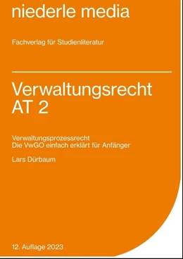 Abbildung von Dürbaum | Verwaltungsrecht AT 2 - VwGO | 7. Auflage | 2023 | beck-shop.de