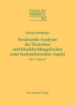 Abbildung von Senderjav | Strukturelle Analysen des Deutschen und Khalkha-Mongolischen unter kontrastierendem Aspekt | 1. Auflage | 2016 | beck-shop.de