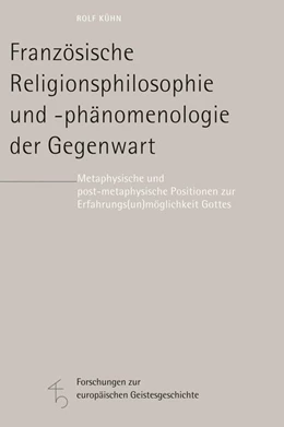 Abbildung von Kühn | Französische Religionsphilosophie und -phänomenologie der Gegenwart | 1. Auflage | 2016 | beck-shop.de