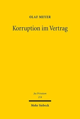 Abbildung von Meyer | Korruption im Vertrag | 1. Auflage | 2017 | 214 | beck-shop.de