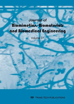 Abbildung von Journal of Biomimetics, Biomaterials and Biomedical Engineering Vol. 27 | 1. Auflage | 2016 | beck-shop.de