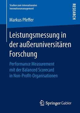 Abbildung von Pfeffer | Leistungsmessung in der außeruniversitären Forschung | 1. Auflage | 2016 | beck-shop.de