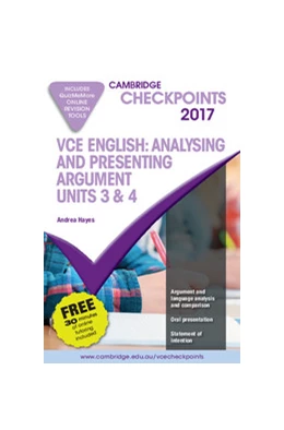 Abbildung von Hayes | Cambridge Checkpoints VCE English Analysing and Presenting Argument 2017 and Quiz Me More | 1. Auflage | 2016 | beck-shop.de