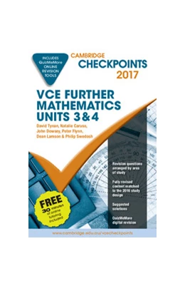 Abbildung von Tynan / Caruso | Cambridge Checkpoints VCE Further Mathematics 2017 and Quiz Me More | 1. Auflage | 2016 | beck-shop.de