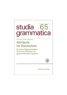 Abbildung von Attribute im Deutschen | 1. Auflage | 2014 | beck-shop.de