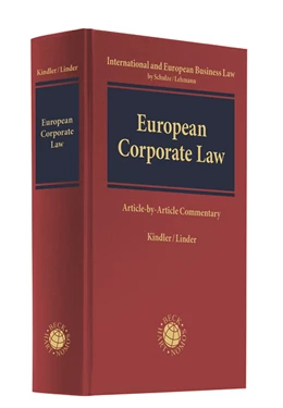 Abbildung von Kindler / Lieder | European Corporate Law | 1. Auflage | 2021 | beck-shop.de