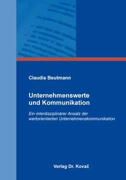 Abbildung von Beutmann | Unternehmenswerte und Kommunikation | 1. Auflage | 2017 | 26 | beck-shop.de