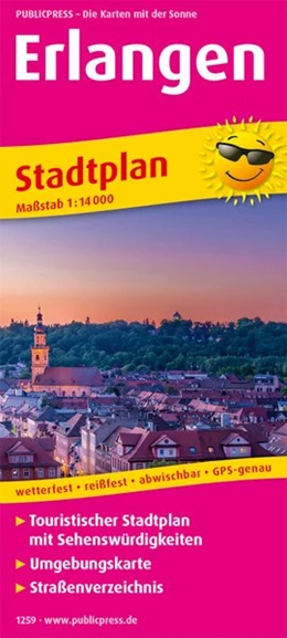 Abbildung von Erlangen. Stadtplan 1:14 000 | 1. Auflage | 2018 | beck-shop.de