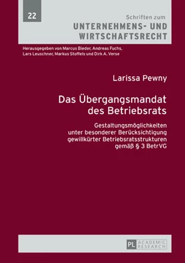Abbildung von Pewny | Das Übergangsmandat des Betriebsrats | 1. Auflage | 2016 | beck-shop.de