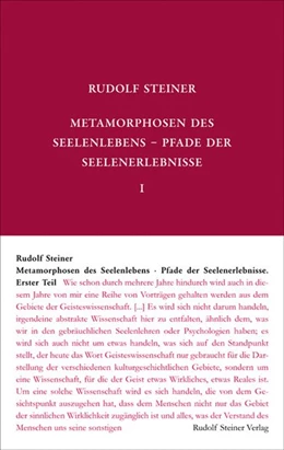 Abbildung von Steiner | Metamorphosen des Seelenlebens. Pfade der Seelenerlebnisse | 2. Auflage | 2017 | beck-shop.de