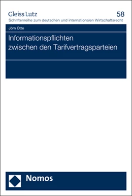 Abbildung von Otte | Informationspflichten zwischen den Tarifvertragsparteien | 1. Auflage | 2017 | 58 | beck-shop.de