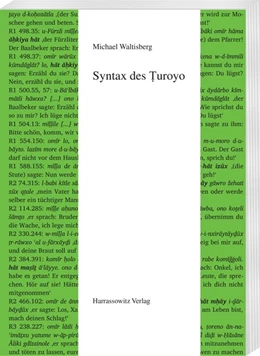 Abbildung von Waltisberg | Syntax des Turoyo | 1. Auflage | 2017 | beck-shop.de