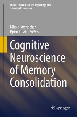 Abbildung von Axmacher / Rasch | Cognitive Neuroscience of Memory Consolidation | 1. Auflage | 2017 | beck-shop.de
