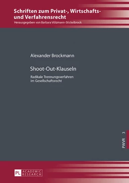 Abbildung von Brockmann | Shoot-Out-Klauseln | 1. Auflage | 2017 | beck-shop.de