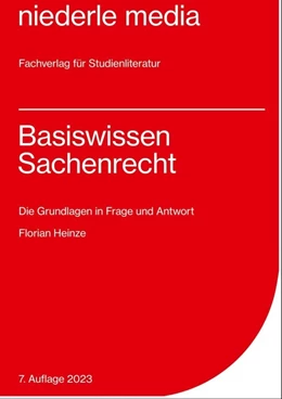 Abbildung von Heinze | Basiswissen Sachenrecht | 4. Auflage | 2023 | beck-shop.de