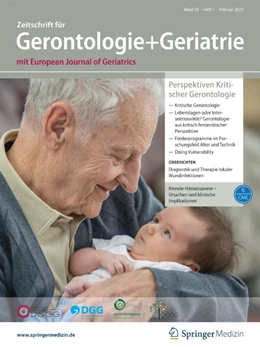 Abbildung von Zeitschrift für Gerontologie und Geriatrie | 51. Auflage | 2024 | beck-shop.de