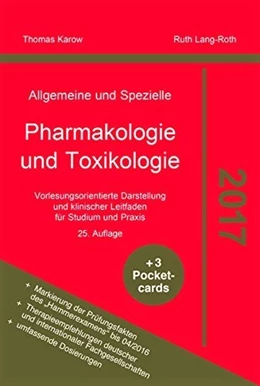 Abbildung von Karow / Lang-Roth | Allgemeine und Spezielle Pharmakologie und Toxikologie 2017 | 25. Auflage | 2016 | beck-shop.de