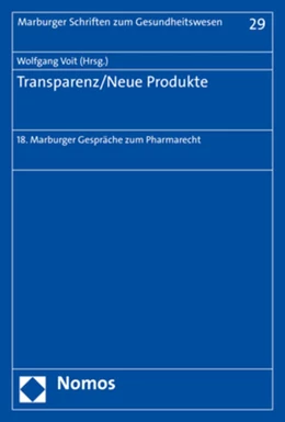 Abbildung von Voit | Transparenz/Neue Produkte | 1. Auflage | 2017 | beck-shop.de