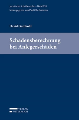 Abbildung von Gumhold | Schadensberechnung bei Anlegerschäden | 1. Auflage | 2017 | beck-shop.de