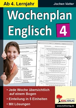 Abbildung von Wochenplan Englisch 4 | 1. Auflage | 2018 | beck-shop.de