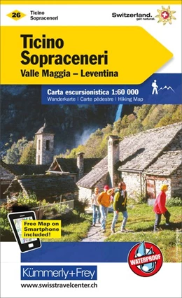 Abbildung von KuF Schweiz Wanderkarte 26 Tessin Sopraceneri Valle Maggia- Leventina 1 : 60 000 | 4. Auflage | 2017 | beck-shop.de