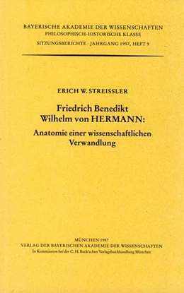 Abbildung von Streissler, Erich W. | Friedrich Benedikt Wilhelm von Hermann | 1. Auflage | 1998 | Heft 1997/9 | beck-shop.de