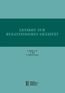 Abbildung von Trapp | Lexikon zur byzantinischen Gräzität - 2. Band | 1. Auflage | 2017 | beck-shop.de