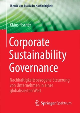 Abbildung von Fischer | Corporate Sustainability Governance | 1. Auflage | 2017 | beck-shop.de