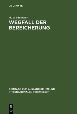 Abbildung von Flessner | Wegfall der Bereicherung | 1. Auflage | 1970 | 37 | beck-shop.de