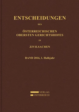 Abbildung von Amtlich veröffentlicht | Entscheidungen des Österreichischen Obersten Gerichtshofes in Zivilsachen | 1. Auflage | 2017 | beck-shop.de