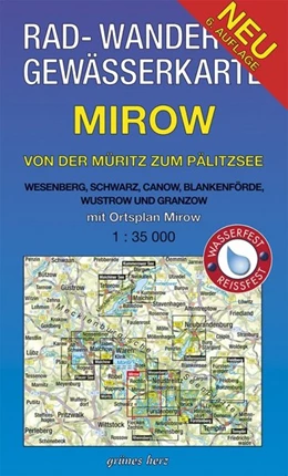Abbildung von Mirow - von der Müritz zum Pälitzsee 1 : 35 000 Rad-, Wander- und Gewässerkarte | 7. Auflage | 2017 | beck-shop.de