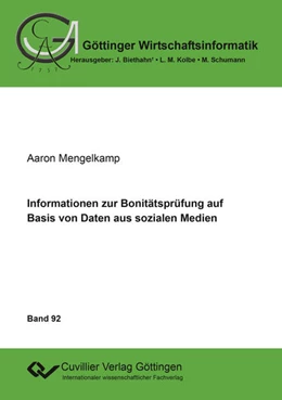 Abbildung von Informationen zur Bonitätsprüfung auf Basis von Daten aus sozialen Medien | 1. Auflage | 2017 | beck-shop.de