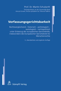 Abbildung von Schubarth | Verfassungsgerichtsbarkeit | 2. Auflage | 2017 | beck-shop.de