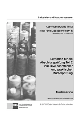 Abbildung von Textil- und Modeschneider/-in. Abschlussprüfung Teil 2 | 1. Auflage | 2017 | beck-shop.de