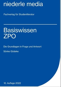 Abbildung von Gödeke | Basiswissen ZPO | 6. Auflage | 2022 | beck-shop.de