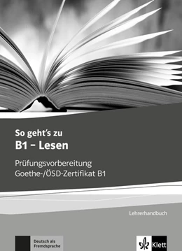 Abbildung von So geht's zu B1 - Lesen. Lehrerhandbuch | 1. Auflage | 2018 | beck-shop.de