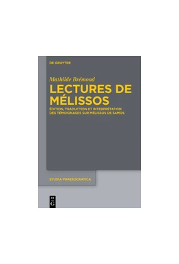 Abbildung von Brémond | Lectures de Mélissos | 1. Auflage | 2017 | beck-shop.de