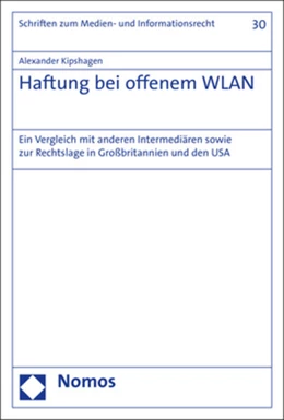 Abbildung von Kipshagen | Haftung bei offenem WLAN | 1. Auflage | 2017 | 30 | beck-shop.de