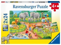 Abbildung von Ein Tag im Zoo. Kinderpuzzle 2 x 24 Teile | 1. Auflage | 2017 | beck-shop.de